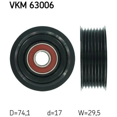 Abbildung von SKF VKM 63006 Umlenkrolle HONDA: CIVIC 8 Hatchback, ACCORD 8, Kombi