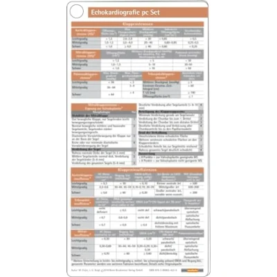 Abbildung von Echokardiografie pocketcard Set