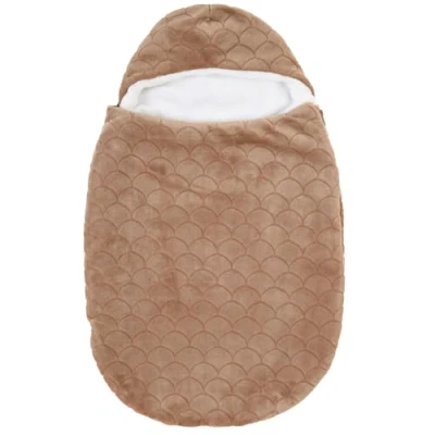 Abbildung von Nattou Wattierter Fußsack, Für Babyschale, Kindersitz und Kinderwagen, 70 x 44 5 cm, Polyester, Lapidou, Braun/Weiß