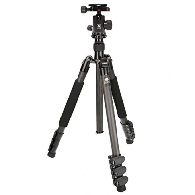 Abbildung von SIRUI AM 1204E+G 10K Carbon Dreibeinstativ mit Kugelkopf (Höhe: 147,8cm, Max. Traglast: 8kg)