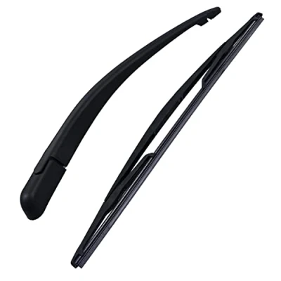 Abbildung von 1x Set (1x Wischerarm + Wischerblatt Abdeckkappe, Wischer) Heckwischerarm Arm Wischer Wischblatt Scheibenwischer Scheibenwischerblatt Heckwischer Heckwischerblatt Heckscheibenwischer