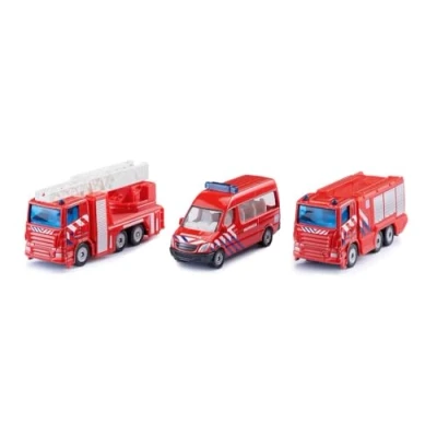 Abbildung von siku 181800302, Feuerwehr Set Niederlande, Metall/Kunststoff, Rot, Spielkombination, Bewegliche Teile