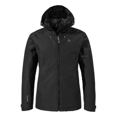 Abbildung von Schöffel Regenjacke / wasserabweisende Jacke, Damen, Größe: 34, Schwarz