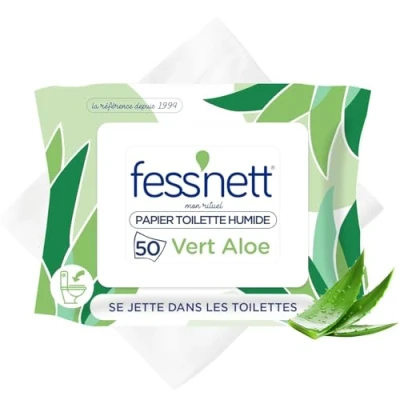 Abbildung von Fess&#039;nett Feuchtes Toilettenpapier, Aloe Vera, 50 Stück