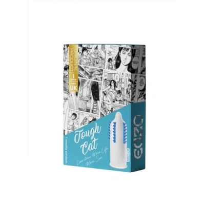 Abbildung von EGZO Kondome CF 5 (medium) Tough Cat Packung mit, 1 St., erregendes Kondom für eine intensive Stimulation, Spezialkondom mit extrem stimulierenden Stacheln