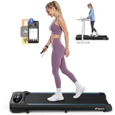Abbildung von MERACH Walking Pad, 3 in 1 Laufband für Zuhause, Schreibtisch Zuhause und Büro, 6km/h Treadmill, 2.75HP mit Fernbedienung, 45dB Ultra Leise LED Anzeige