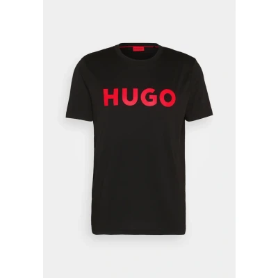 Abbildung von HUGO Dulivio Tshirt print, Herren, Größe: Large, Black
