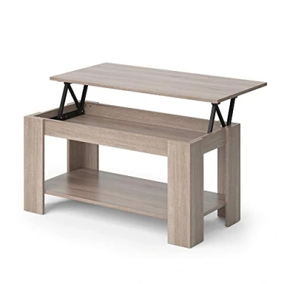 Abbildung von Vicco Couchtisch Lorenz, Sonoma, 100 x 50 cm mit Liftfunktion, Kippbar