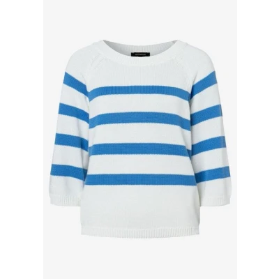Abbildung von More &amp; WITH Stripes 3/4 Sleeve Strickpullover, Damen, Größe: 38, Blau