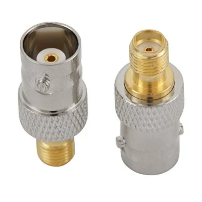Abbildung von YWBL WH 2 STK RF Koaxialadapter BNC Buchse auf SMA Steckverbinder Coax Adapter Testkonverter