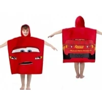 Abbildung von Disney Cars Poncho Badetuch mit Kapuze 100 Prozent Baumwolle