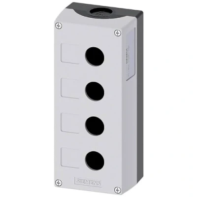 Abbildung von Siemens SIRIUS ATC Box 22 mm Kunststoff oben grau 4 Punkt, 3SU1804 0AA00 0AB1