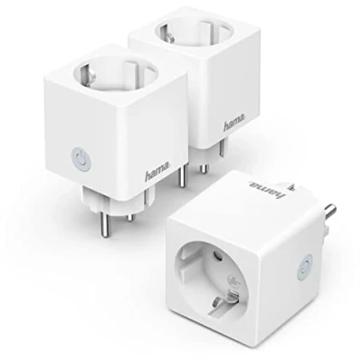 Abbildung von Hama WLAN Steckdose WiFi Steckdose, klein, quadratisch, 3er Pack (00176571),