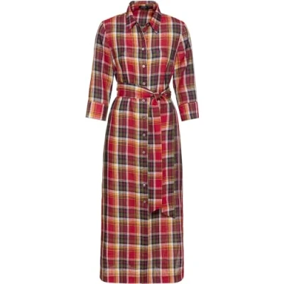 Abbildung von Highmoor Hemdblusenkleid Langes Karokleid