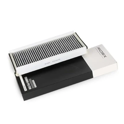 Abbildung von RIDEX 424I0256 Innenraumfilter Aktivkohlefilter 326 167 33 PORSCHE: 911 Cabrio, Boxster, Cayman, PEUGEOT: 406 Kombi, Limousine, Coupe