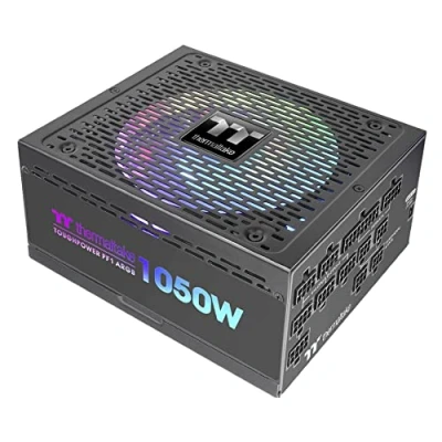 Abbildung von Thermaltake Toughpower PF1 1050W ARGB PC ATX Netzteil 80 Plus Platinum voll modular leiser 140 Lüfter EU Zertifiziert schwarz