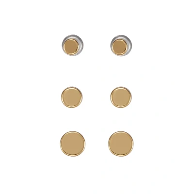 Abbildung von Pilgrim Earrings Norma 3 PACK Ohrringe goldcoloured, Damen, Größe: One Size, Gold coloured