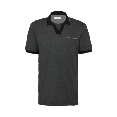 Abbildung von s.Oliver AUS Bicolour Poloshirt, Herren, Größe: Small, Grau meliert