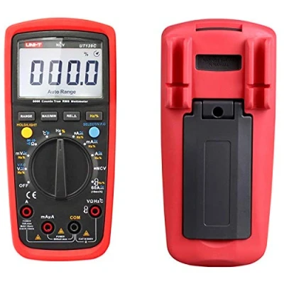 Abbildung von UNI T UT139C CAT III 600V UT139 Series True RMS Digital Multimeter with Frequency,NCV,Resistance, Voltage,Temperature measurement,Red/Grey