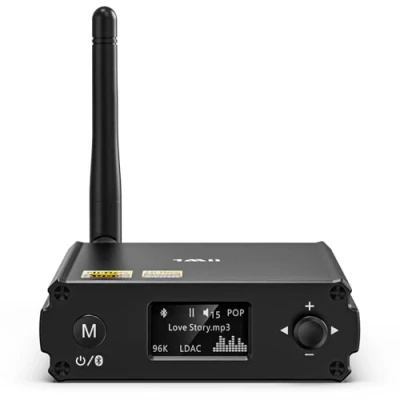 Abbildung von 1Mii Hi Fi Bluetooth Musik Receiver, 5.1 Empfänger mit audiophilem DAC/LDAC/AptX HD/Low Latency, Drahtloser Audio Adapter für Stereoanlage, Verstärker, Optischen/RCA Ausgängen DS220