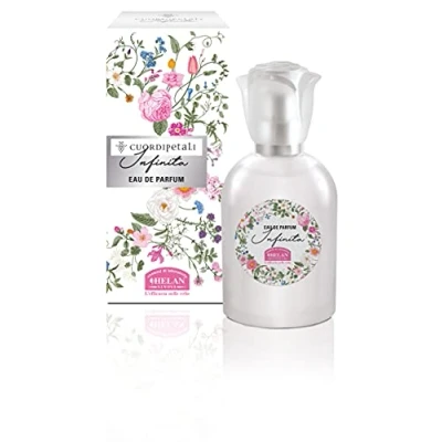 Abbildung von Helan, Cuor di Petali, Damenduft, Infinity, Eau de Parfum mit Zitrus, fruchtiger und blumiger Duft, angereichert rosa Grapefruit schwarzen Johannisbeeren, 50 ml, hergestellt in Italien