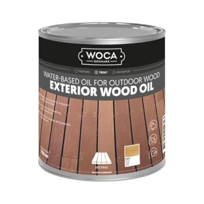 Abbildung von Woca Exterior Öl Merbau für Thermoholz wie Ayous, Bambus und mehr! 0.75 Liter