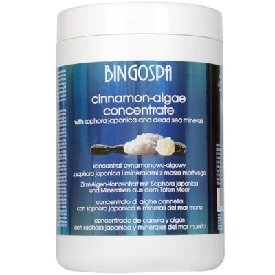 Abbildung von Dead sea Anti Cellulite Zimt und Algenkonzentrat für Straffung Modelierung mit Mineralien aus dem Toten Meer 1000 ml BINGOSPA