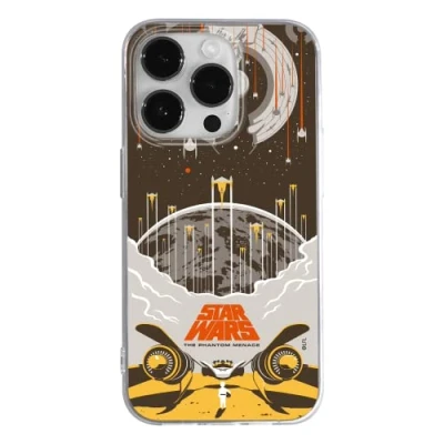 Abbildung von ERT GROUP Handyhülle für Apple iPhone 14 PRO Original und offiziell Lizenziertes Star Wars Muster 028 optimal an die Form des Handy angepasst, hülle aus TPU