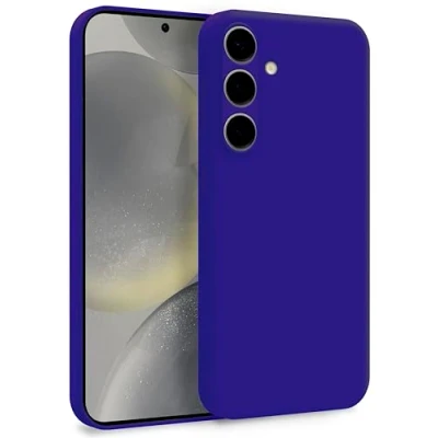 Abbildung von MyGadget Hülle für Samsung Galaxy S24 Zweilagige Handyhülle mit Kameraschutz Cover Innenfutter &amp; Silikon außen Dunkel Lila