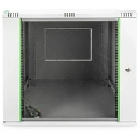 Abbildung von DIGITUS Netzwerkschrank 19 Zoll Rack 12HE Wandmontage 600mm Tiefe Traglast 60kg Dynamic Basic Serie Grau
