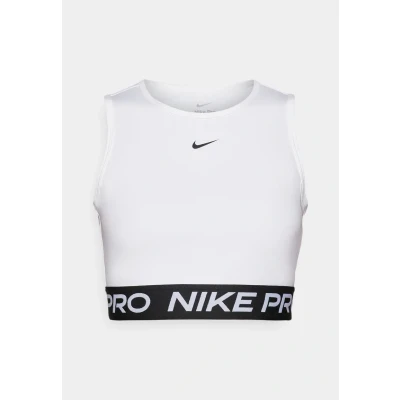 Abbildung von Nike Performance PRO CROP TANK Top, Damen, Größe: XL, White/black