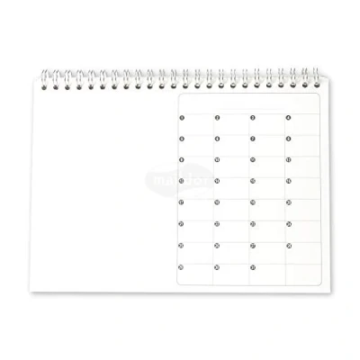 Abbildung von Maildor Clairefontaine GB009O immerwährender Kalender (zum personalisieren, 16 x 21,5 cm, Zeichenpapier 250 g, ideal für Ihre Bastelprojekte) 1 Stück weiß