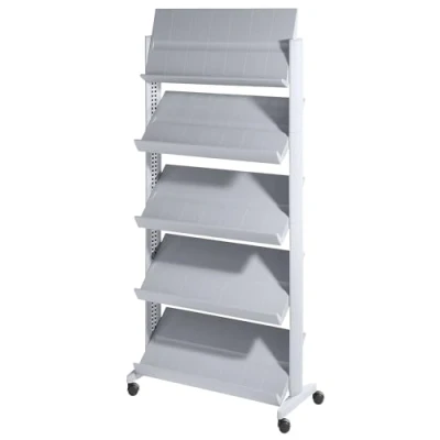 Abbildung von Paperflow Prospektständer Uno HxBxT 167,5x85,5x38,5cm aluminium