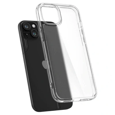 Abbildung von Spigen für iPhone 15 Plus Ultra Hybrid Hülle [Anti Yellowing] Case Handyhülle Schutzhülle Cover Transparent Durchsichtig Dünn Slim Frost Clear