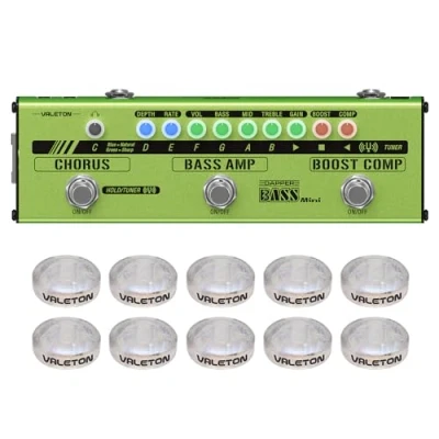 Abbildung von VALETON Bass Multi Effekte Pedal Stage Session Gigging Praxis Analog Amp Boost Comp Chorus Dapper Mini
