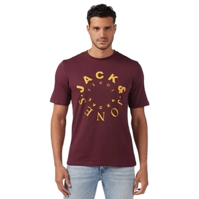Abbildung von JACK &amp; JONES Herren Rundhals T Shirt JJWARRIOR Regular Fit S M L XL XXL, Größe:XL, Farbe:Port Royale Big 12242554