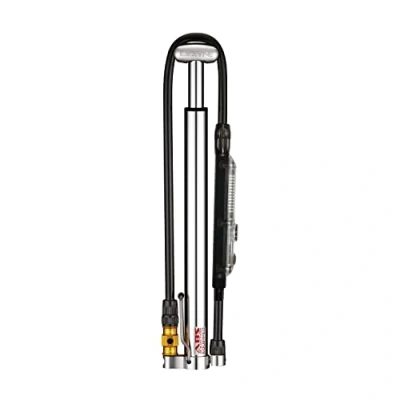Abbildung von LEZYNE Minipumpe CNC Micro Floor Drive Digital HPG, Silber glänzend 160PSI, 30, 0cm, 1 MP MFDR V206HPDG, 30,0cm