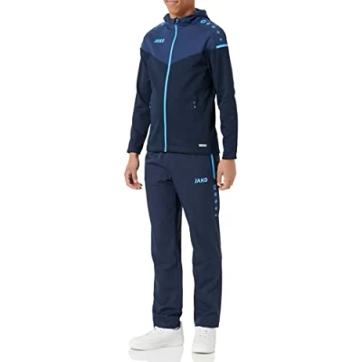 Abbildung von Jako Herren Präsentationsanzug Champ 2.0 mit Kapuze, Marine/Darkblue/Skyblue, S, M9620