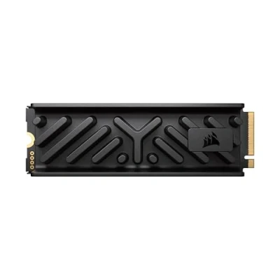 Abbildung von Corsair MP700 Elite 1TB PCIe 5.0 x4 NVMe M.2 SSD Aluminium Kühlkörper Bis zu 10,000MB/sec Hohe Dichte 3D TLC NAND 2280 Kompatibel mit DirectStorage Schwarz
