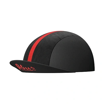 Abbildung von ABUS Race Cap stylische Cycling mit Sweatband Schutz vor Sonne, Insekten und Schweiß passt unter den Rennradhelm für Damen Herren Schwarz, Größe S