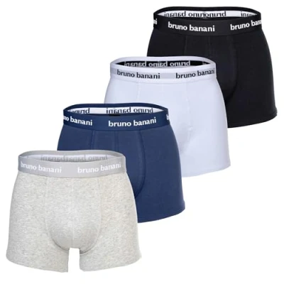 Abbildung von Bruno Banani 4ER PACK Every DA Panties, Herren, Größe: Large, Schwarz grau weiß blau