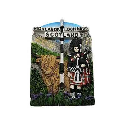 Abbildung von Schottland 3D Highlands Loch Ness Kühlschrankmagnet Travel Sticker Souvenirs, Home &amp; Kitchen Dekoration aus China