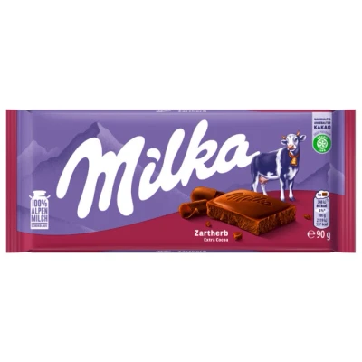 Abbildung von Milka Tafelschokolade Zartherb, 90g, 0.09 von FROG.coffee