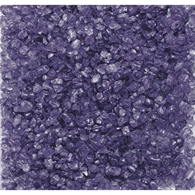 Abbildung von Eurosand GLASNUGGETS 2 4mm. Dekoglas. Kleine Glassteine, Glasgranulat. 1 kg. VIOLETT 80