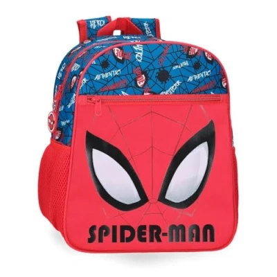 Abbildung von Marvel Joumma Spiderman Authentic Schulrucksack, anpassbar an Trolley, rot, 27 x 33 11 cm, Polyester, 9,8 l, Trolley
