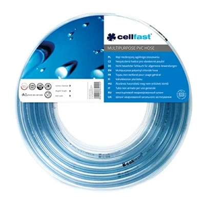 Abbildung von cellfast Universalschlauch ohne Einlage, Phthalate frei, geeignet zum Durchleiten von Pflanzenschutzmitteln, Luft, leichten Chemikalien, Trinkwasser und Lebensmittelsubstanzen, 12mm x 2,0mmm, 20 485