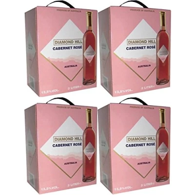 Abbildung von 4 x DIAMOND HILL SHIRAZ ROSÉ Bag in Box 3 Ltr. 13,5% Incl. Goodie von Flensburger Handel