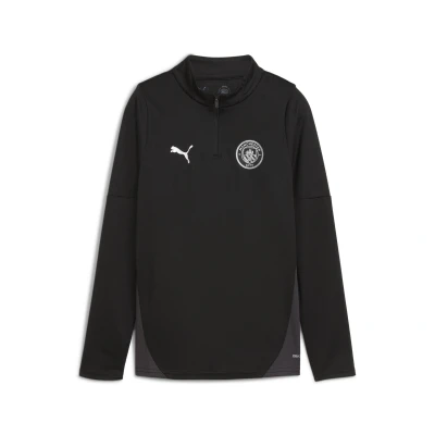 Abbildung von Puma Manchester City Trainingstop Teenager Für Kinder Black/Silver Größe: 15 16Y
