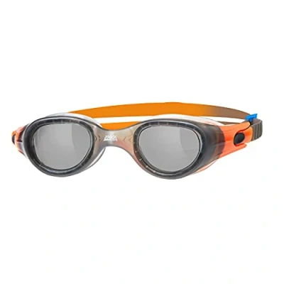 Abbildung von Zoggs Phoenix Uni Sex Adult Goggles, UV Protection Swim Quick Adjust Goggle Straps, Comfort Swimming face contoured fit, Fog Free Lenses, Smoke Tinted