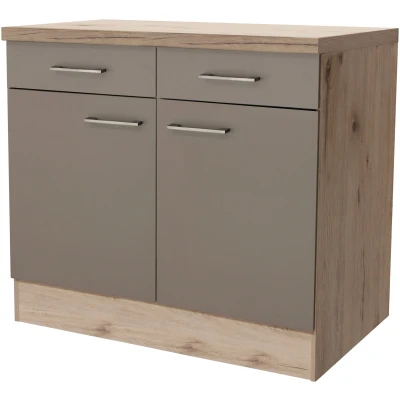 Abbildung von Flex Well Unterschrank &quot;Riva&quot;, (B x H T) 100 86 60 cm, für viel Stauraum